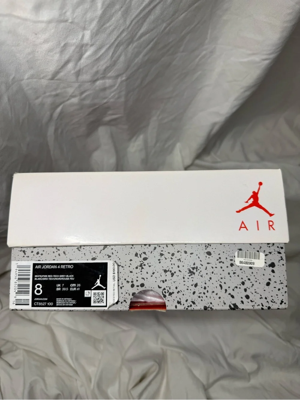 Air Jordan 4 Retro ‘White Oreo’